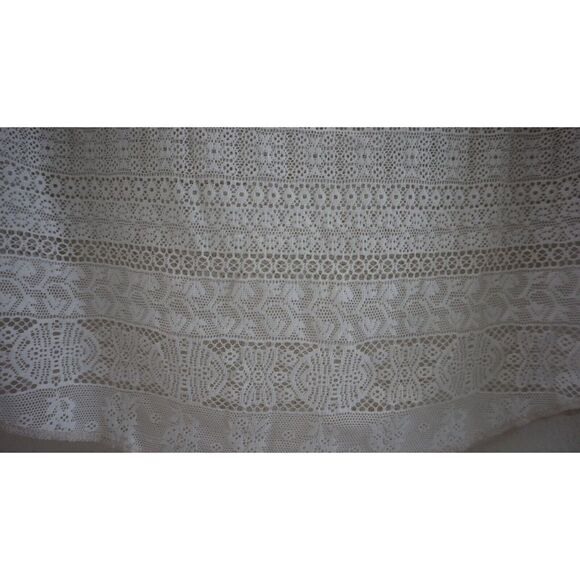 Free People Women's Sz XS Taupe/Pale Pink Oversized Lace Sheer Bottom Top $102 - Picture 5 of 8